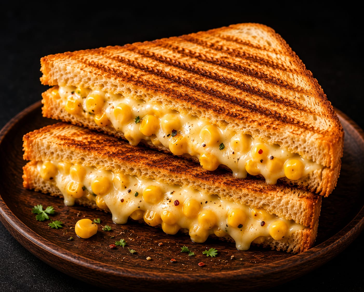 Corn cheese sandwich