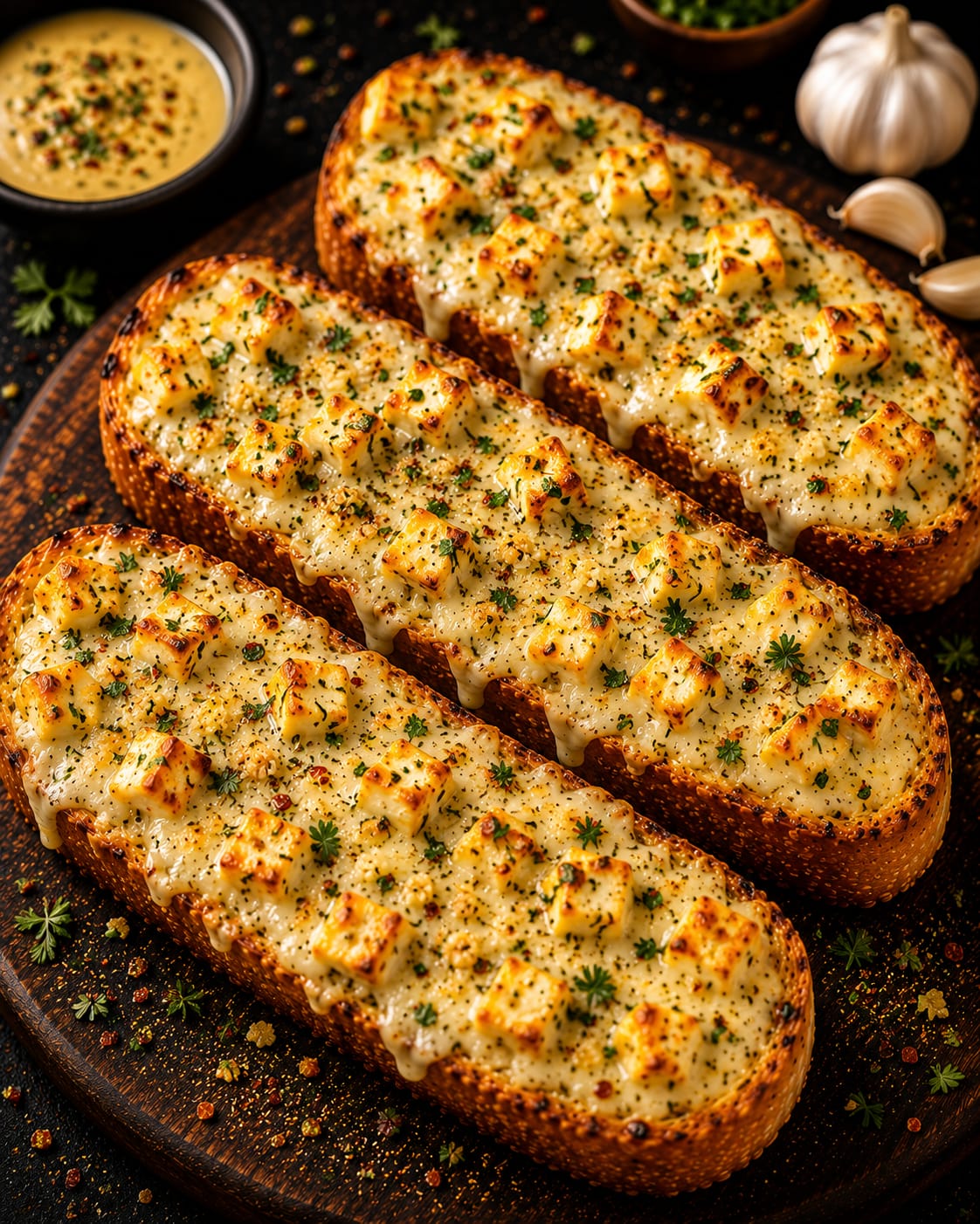 Paneer garlic bread
